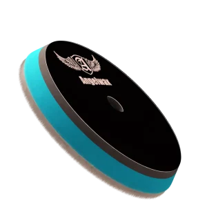 Angelwax wool sandwich polishing pad with EVA backing for dual action paint correction