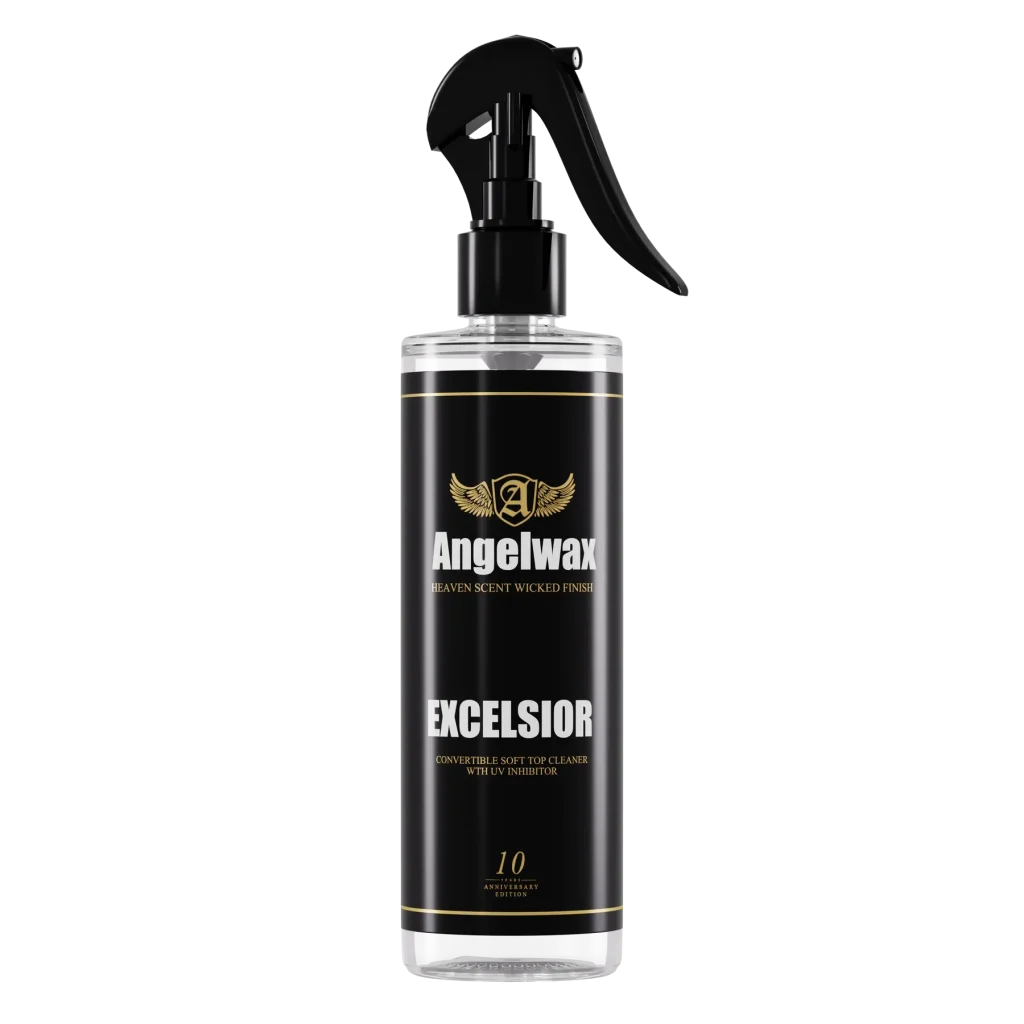 Angelwax EXCELSIOR soft top cleaner for convertible canvas, mohair, cloth, and vinyl roofs